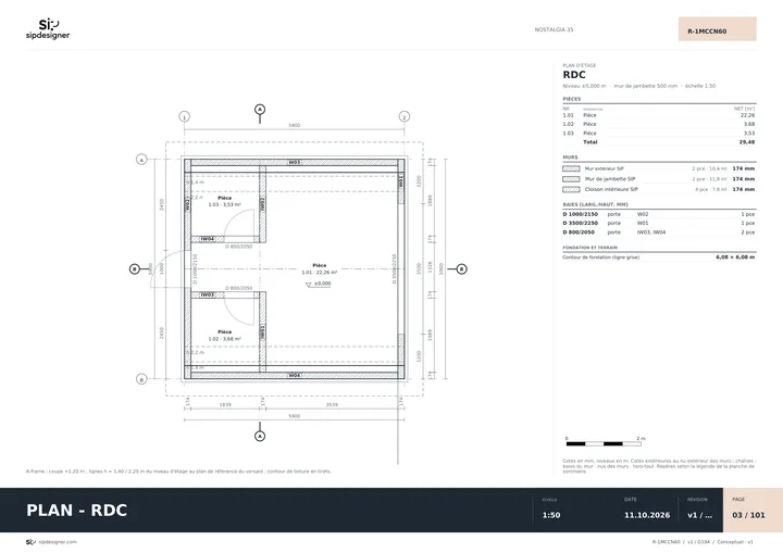 Exemple de documentation réalisée avec sipdesigner
